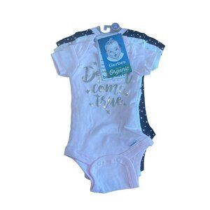 Gerber Newborn N Bodysuit Girl 3-Piece ORGANIC Cotton Dream True Onesies…